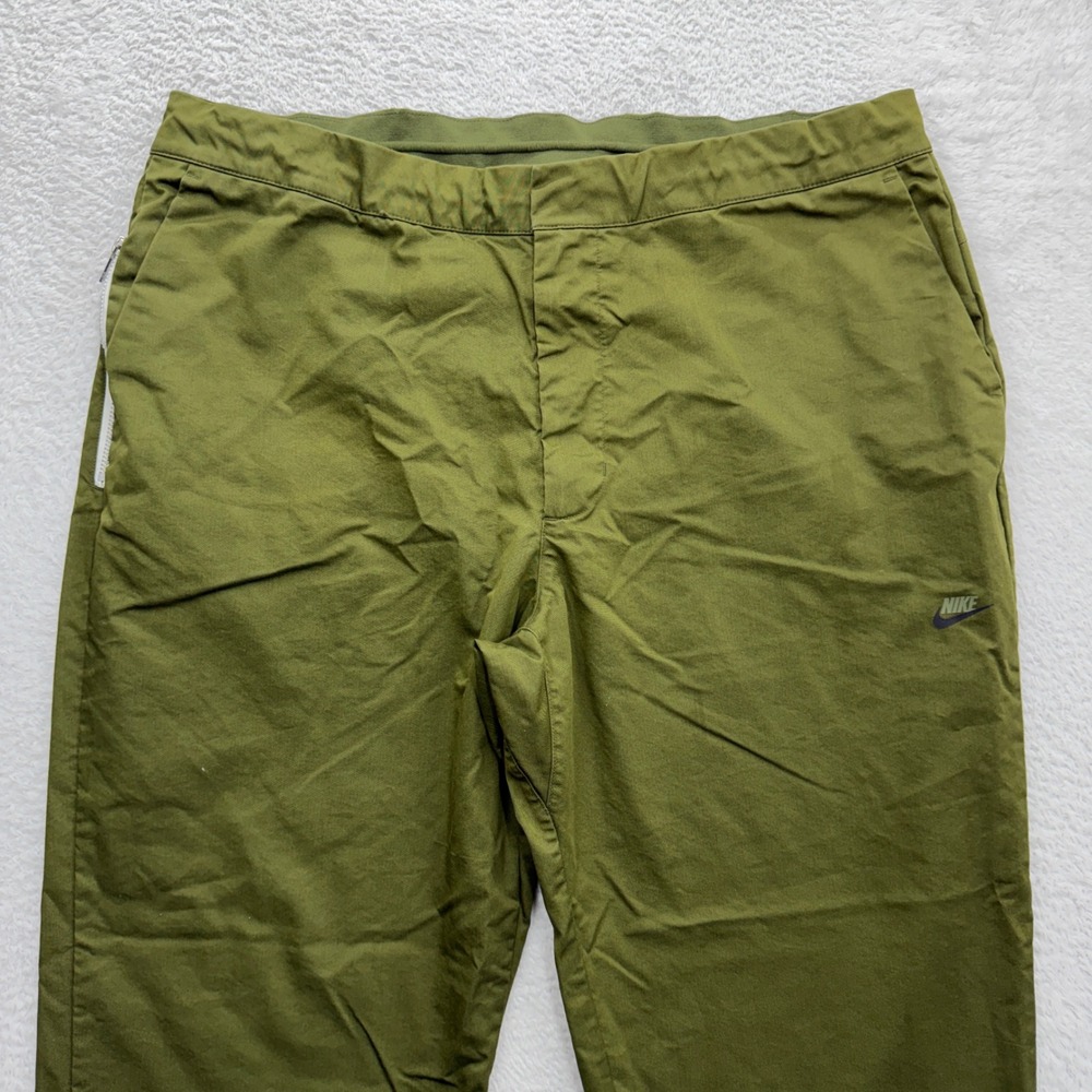 Nike Mens Olive Green Relaxed Straight Leg Casual Pants Size 40 Golf - Picture 2 of 10
